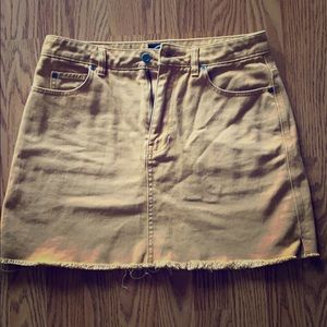 Super cute RVCA tan mini skirt